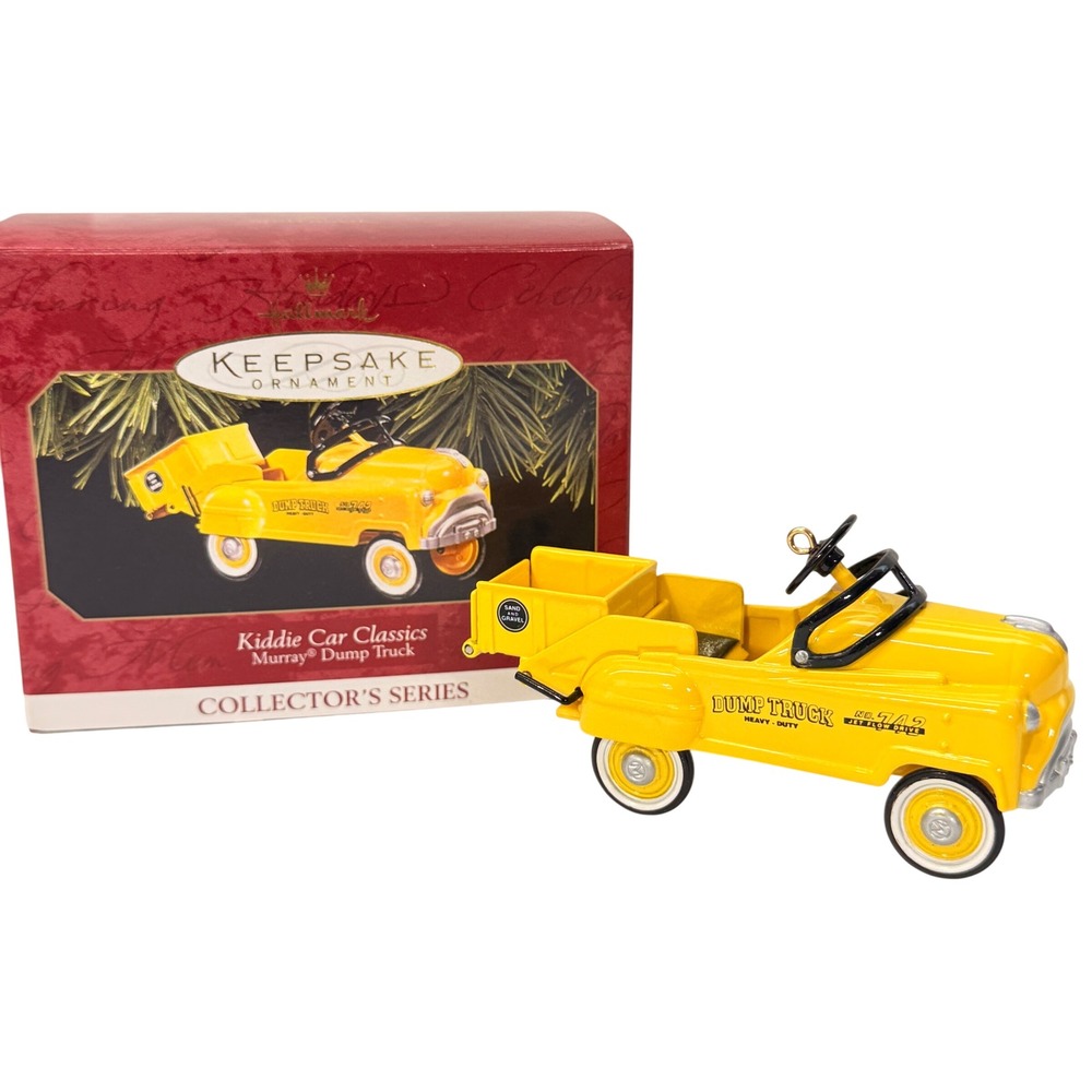Hallmark Kiddie Car Classics 1953 Murray Dump Truck Ornament 1997 Cast Metal‎